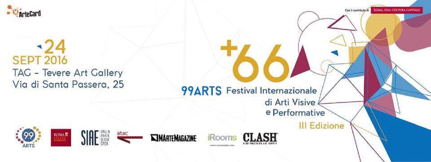 “+66”: la seconda tappa del “Festival Internazionale di Arti Visive e Performative 99Arts”, 23 e 24 settembre 2016, Roma