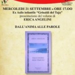 Presentazione de  "Dall’anima alle parole" di Erica Angelini, Rupe Mutevole Edizioni, 21 settembre 2011, Buonconvento (SI)