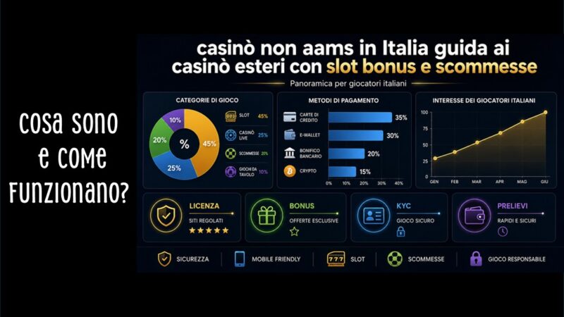 Casinò non aams in Italia guida ai casinò esteri con slot bonus e scommesse