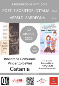 Catania 30 ottobre Versi di Sardegna Poeti e Scrittori d'Italia