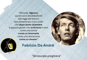 Fabrizio De André citazioni Smisurata Preghiera Fabrizio De André citazioni Smisurata Preghiera
