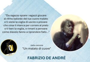 Fabrizio De André citazioni Un malato di cuore Fabrizio De André citazioni Un malato di cuore