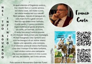 Franco Carta poesia Nel tuo sguardo infinito