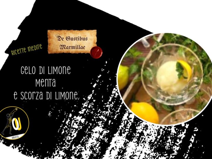 Gelo di limone, menta e scorza di limone servito al bicchiere: ricetta freschissima e inedita