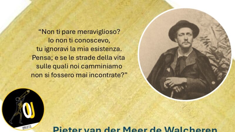 “Io non ti conoscevo” poesia di Pieter van der Meer de Walcheren: era necessario