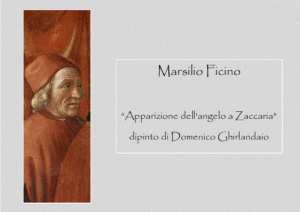 Marsilio Ficino - ritratto da Domenico Ghirlandaio