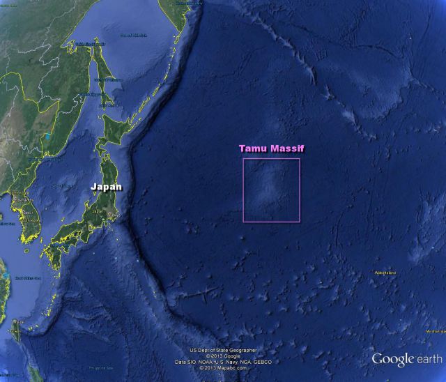 Scoperto nell’Oceano Pacifico il vulcano più grande della Terra: il Massiccio Tamu