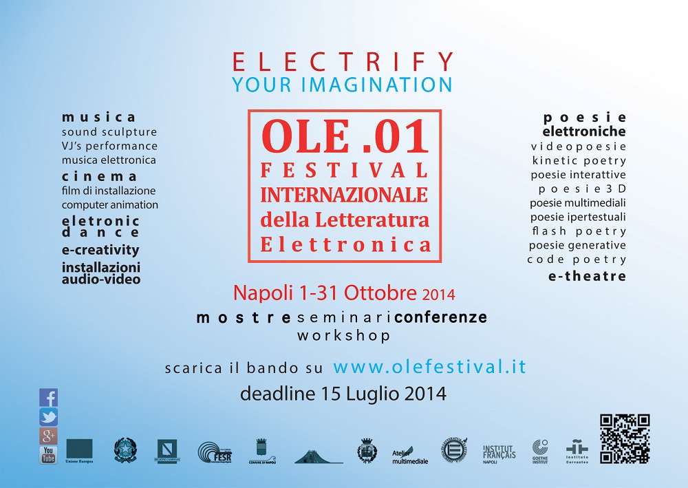 “OLE.01 – Festival Internazionale della Letteratura Elettronica”: dal 1 ottobre 2014 al 3 novembre 2015 a Napoli
