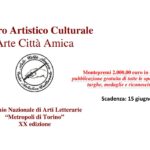XX^ edizione del Premio Nazionale di Arti Letterarie “Metropoli di Torino” – bando di partecipazione