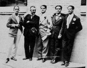 Salvador Dalí, José Moreno Villa, Luis Buñuel, Federico García Lorca y José Antonio Rubio Sacristán, Madrid -1926