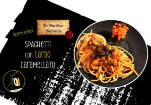 Spaghetti con lardo caramellato ricetta De Gustibus Marmillae Spaghetti con lardo caramellato ricetta De Gustibus Marmillae