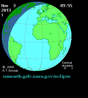 Eclissi ibrida del Sole: domenica 3 novembre, visibile in Italia dal Lazio alla Sicilia e Sardegna